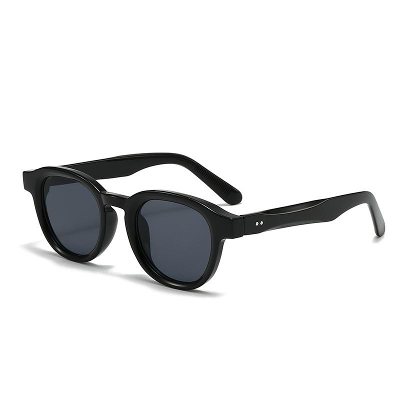 Rice Nail Thick Small Oval Sunglasses Simple Men'S And Women'S Ol Sunglasses Casual Uv Protection Glasses
