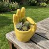 Novelty OK Gesture Planter Unique Shape Desktop Flower Pot Hand Sculpture Decor  Home Decor