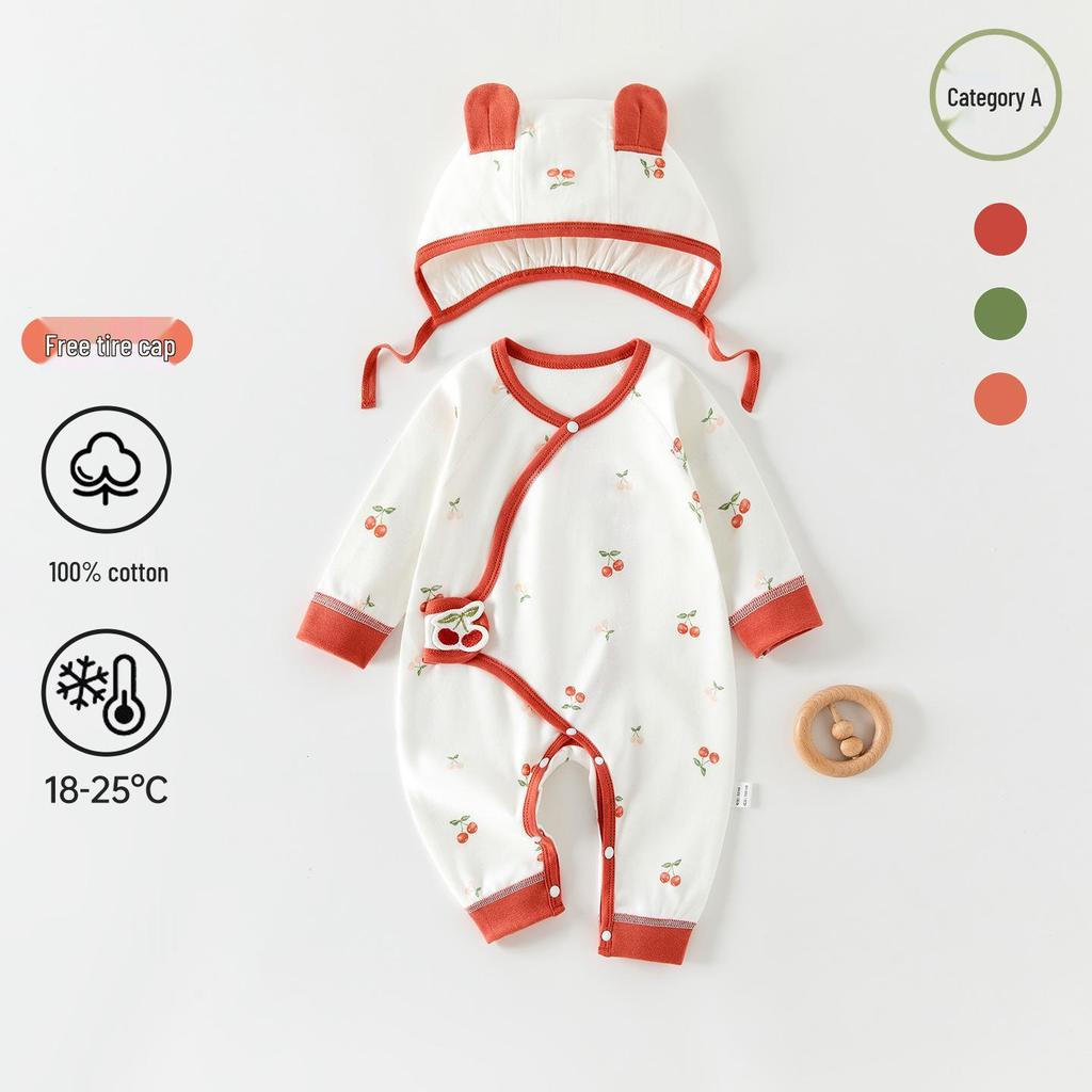 Neugeborenen-Body aus reiner Baumwolle: Ganzjahres-Baby-Outfit & Mönchskostüm