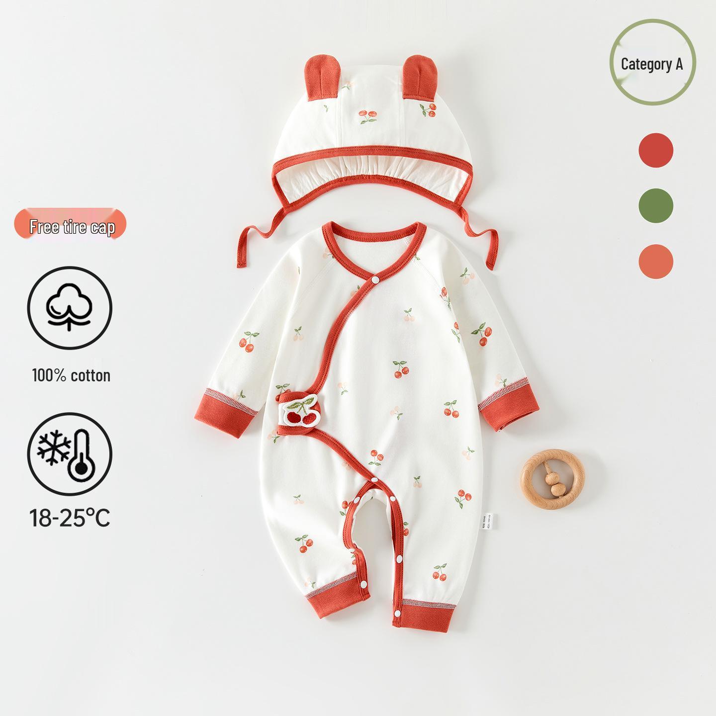 

Newborn Pure Cotton Bodysuit 4-Seasons Infant Outfit 66cm [11-15 lbs]