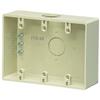 Mirai Industry 3-Port Exposed Switch Box, No Connectors, with Knurled Dowel Holes, Gray, Single Unit, PVR-AT
