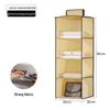 Bolsa de almacenamiento colgante plegable de múltiples capas para armarios y dormitorios