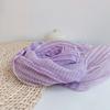 100% Natural Linen Woman Scarf Hijab Shawls Breathable Latticed Colorful Scarves With Tassels