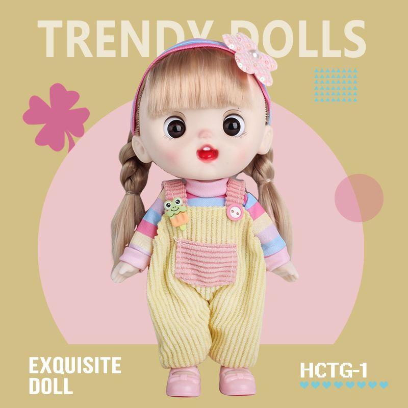 8-inch Doll with Changeable Clothes, Exquisite and Cute Doll, Princess Girl Birthday Gift, Pretend Play Toy