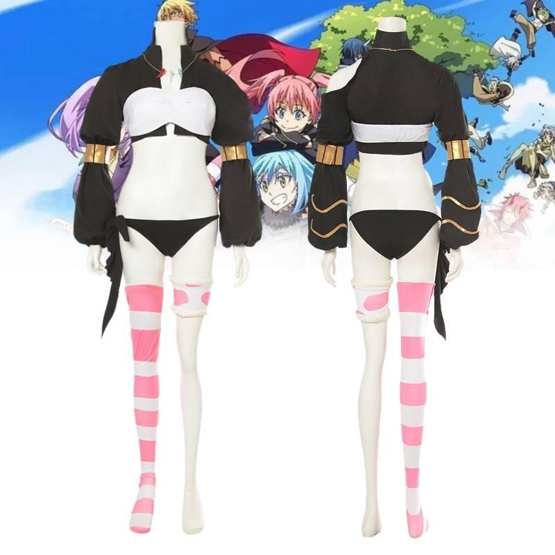Slime Reincarnation Cosplay Costume Destroy Demon Milim Nava Dress Anime Game Role Play