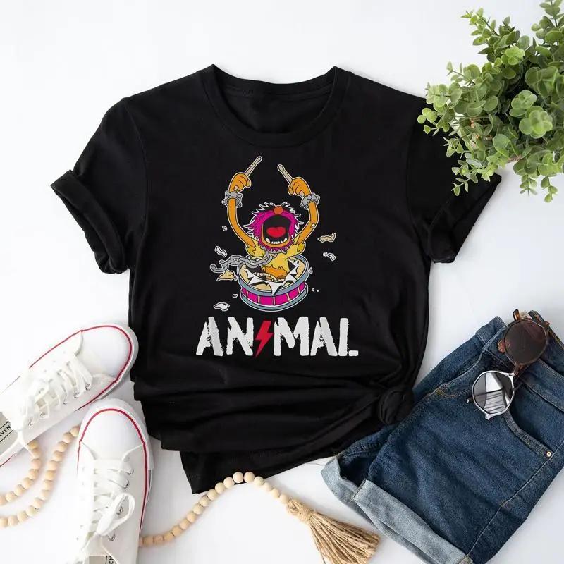 

Animal Rock And Roll Drums Graffiti Adults Kids T Shirt S разноцветный