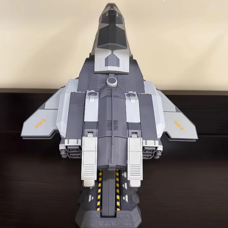 Kaidiwei Nantianmen Project Chixiao Rescue Spaceship Small Scale Alloy Simulation Fighter Aircraft Model Desktop Ornament