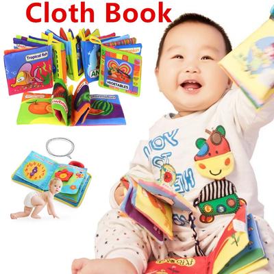 Children's Early Education Cognition Intelligence English Learning Cloth Book