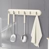 Bathroom Hook No Punching Household Kitchen Adhesive Hook Strong, Non-marking Row Hook Hat Storage Coat Hook Behind Door