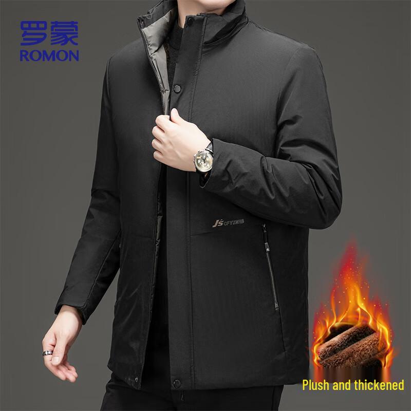 ROMON Men's MF75 Hooded Fleece Lined Padded Jacket