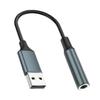 USB to 3.5mm Audio Headphone Adapter Cable