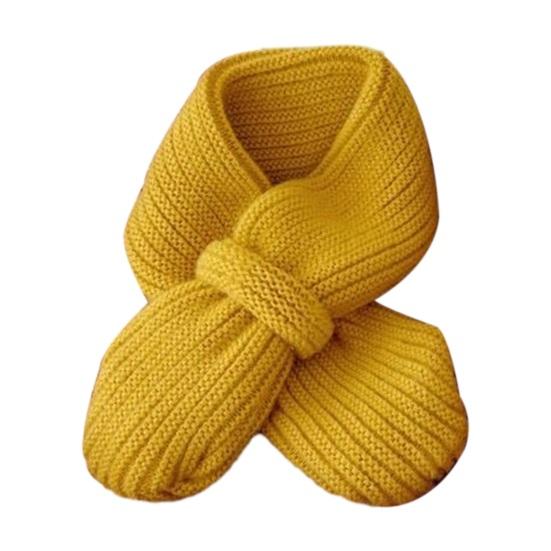 Baby Winter Scarf Knitted Thick Elastic Soft Solid Color