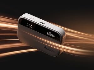 Tragbarer 5G WiFi 6 Router, 300Mbps, 32 Geräte, 3000mAh, SIM Frei EU