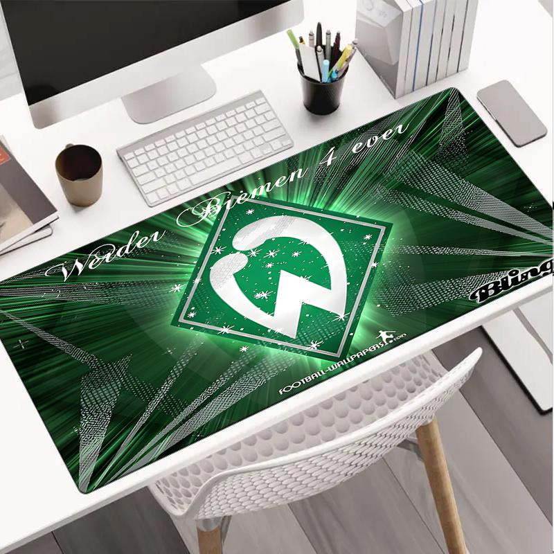 Green And White Werder Mouse pad, Gaming Mouse Pad, keyboard pad, Desk Decor for computer notebook Fan Gift Birthday Gift