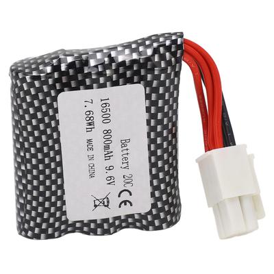9.6V RC Autobatterie 800mAh Hohe Entladerate Tragbarer Lithium-Akkupack für S911 S912 9115 9116 Fernbedienung