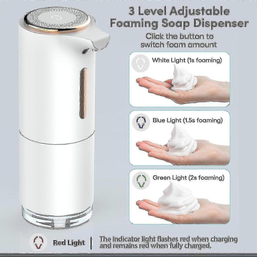 3-level Automatic Foaming Soap Dispenser, 10oz Foaming Hand Soap Dispenser With Aromatherapy