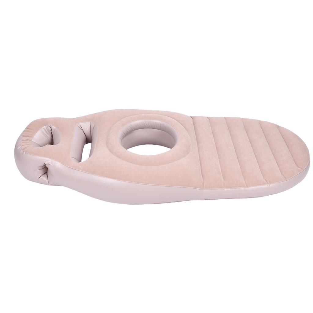 Polštář na celé tělo s otvorem na břicho Pohodlný lehký PVC nafukovací plovák do bazénu pro podpěru při spánku