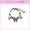Fashion Charm Butterfly Heart Pendant Bracelet For Women Men Diy Beaded Jewelry