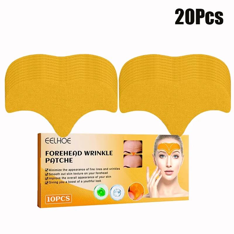 EELHOE 10-100pcs Forehead Wrinkle Patches Anti Wrinkles Facial Patches Natural Forehead Line Removal Gel Patch Face Skin Patch