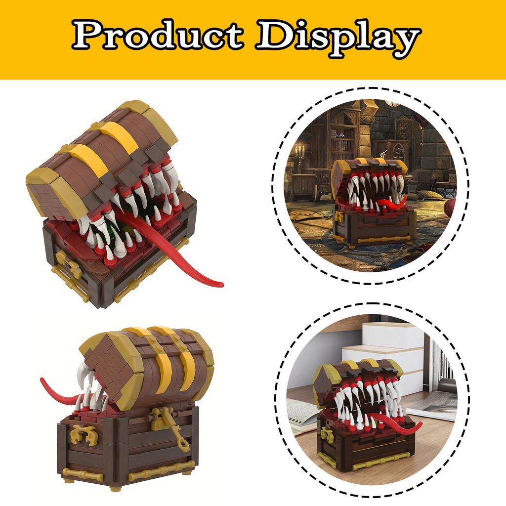 Creative Assembled Construction Blocks,Game Treasure Box,Monster Construction Block,D&D Construction Blocks Toys For Kids Adult,Boys Gifts