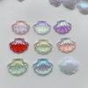 10 Pieces 27*22mm Beautiful AB Color Shell Crystal Rhinestone Flat Back Scrapbook Shell Crystal Rhinestone