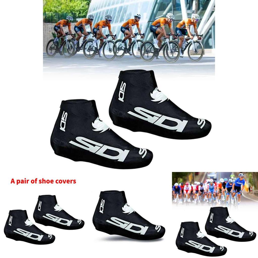Tour Of France Cycling Shoe Covers With Lycra Lightweight Dustproof Windproof For Mountain Bike Men