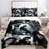 Michael Jackson Bettwäsche 3-teiliges Set HD-Druck Bettbezug Kissenbezüge für Teenager Erwachsene Schlafzimmer Dekoration Weihnachtsgeschenk C3178
