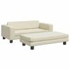 VidaXL Sofa with Footrest for Children Cream 100x50x30 Cm 3196415