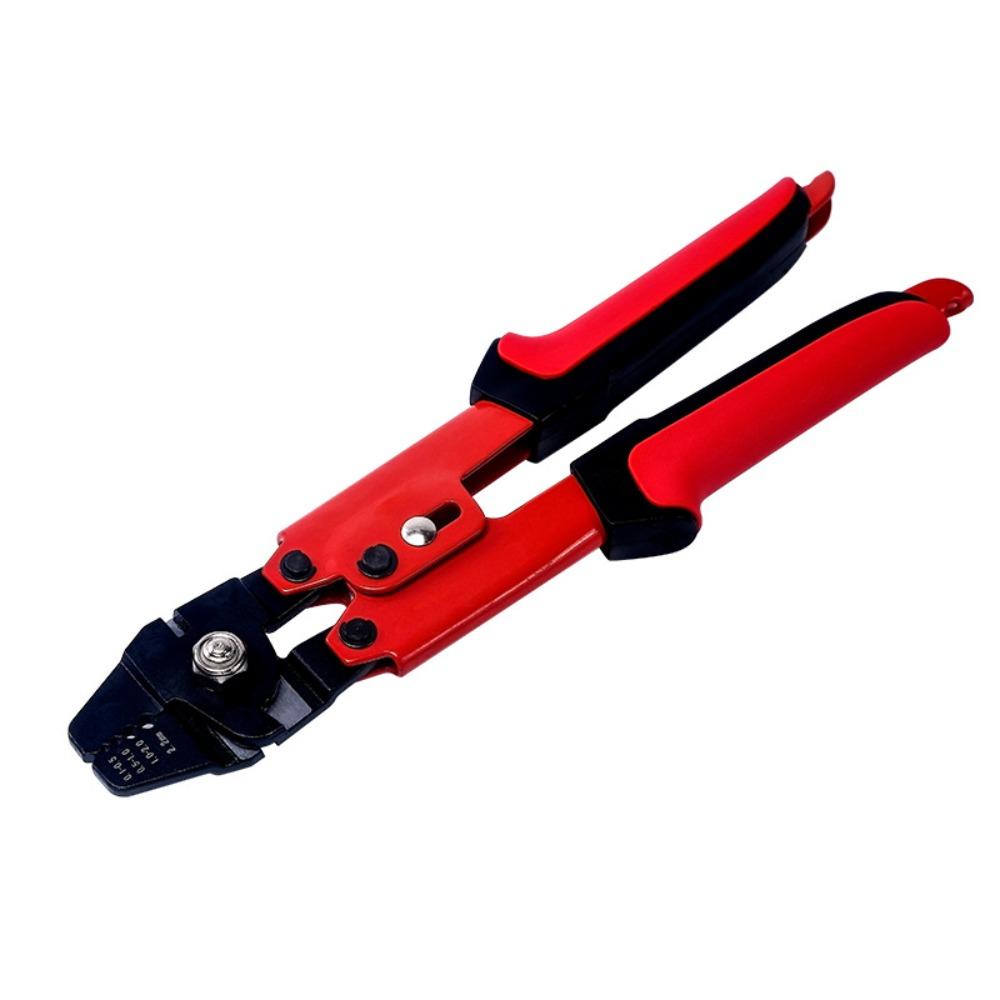 Double Barrel Wire Rope Crimping Tool Cutting Function Crimper Tool  Steel Wire Rope красный