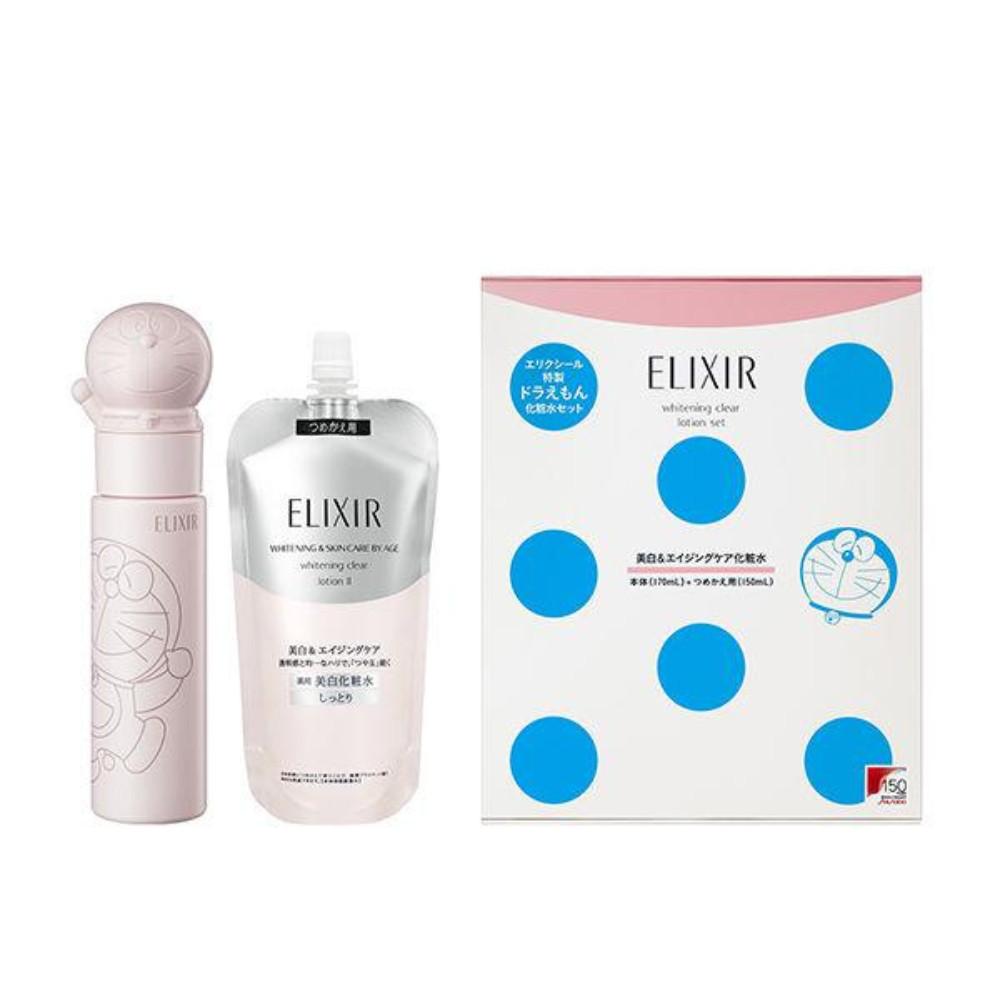 

Shiseido Elixir White Clear Lotion Set T II BR Doraemon Bottle 170mlRefill 150ml Emulsion Set T II BR Bottle 130ml Lotion Set