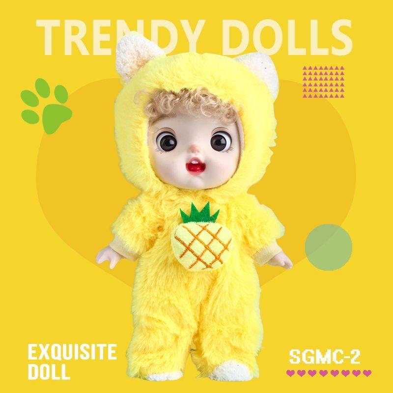 8-inch Doll with Changeable Clothes, Exquisite and Cute Doll, Princess Girl Birthday Gift, Pretend Play Toy