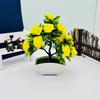 Plant Silk Rose Simulated Flower Potted Plant Bonsai For Home And Decor Event