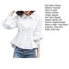 Lady Shirt Single-breasted Match Pants Breathable Chic Japanese Style Office Blouse Women Garment