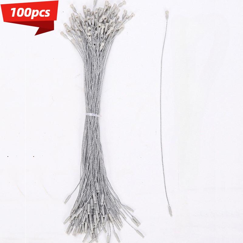 

[2D Flat] 100/200pcs Christmas Ornament Hanging Cords with Snap Hooks, Gift Boxes, Holiday Party Supplies, Christmas Accessorie