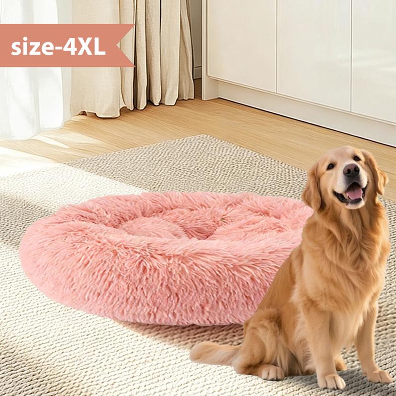 New Arrival Spring Summer Breathable Pet Bed - Round Plush Stuffed Bed for Cats & Small Dogs, Deep Sleep Four Seasons Bed