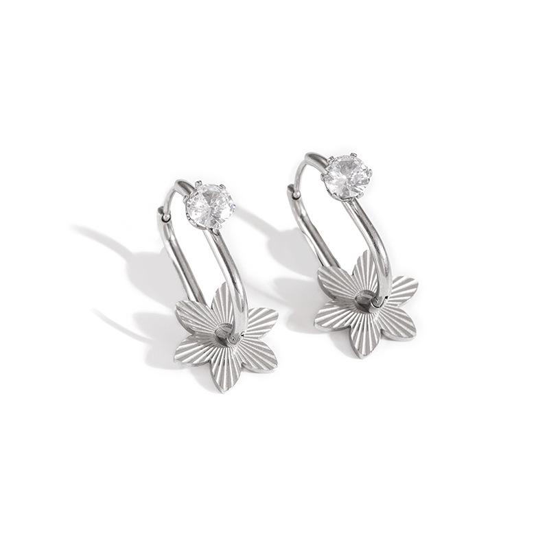 Chic Titanium Steel Earrings: Trendy, Stylish, Versatile, and Luxurious Design for Women