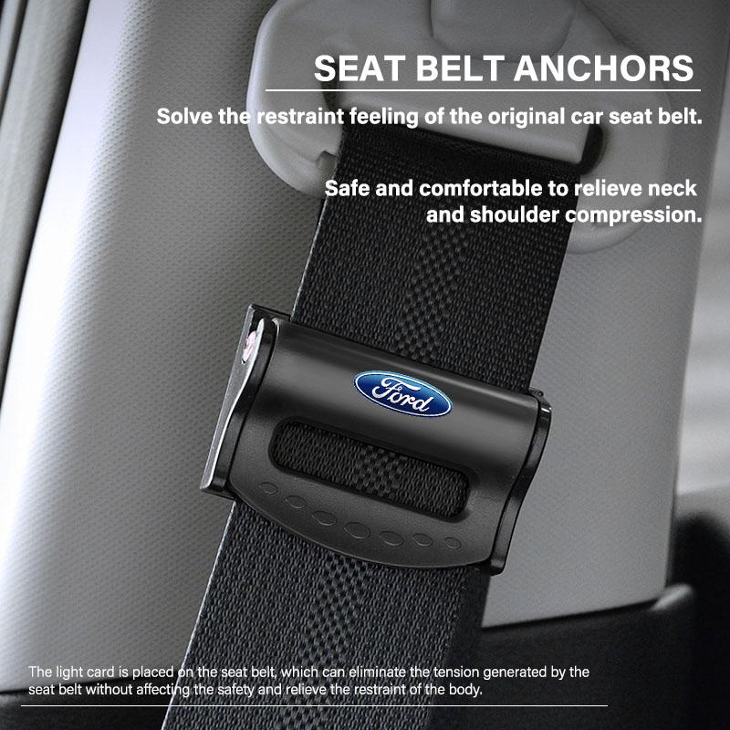 2Pcs Car Safety Seat Belt Buckle Clip Seatbelt Stopper Adjuster Clip For Ford Focus Mk2 Party Mk3 Ranger Mondeo Mk4 Fiest