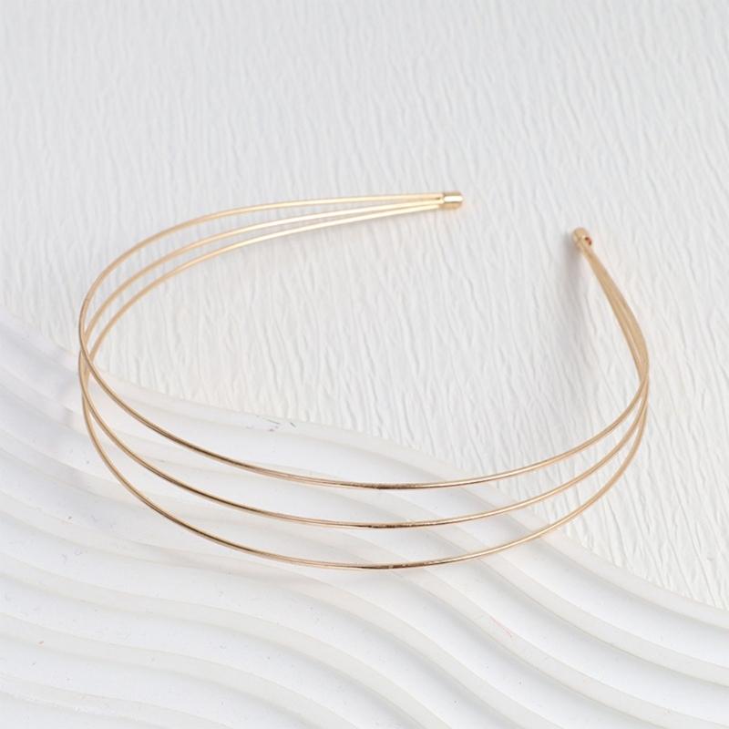 Metal DIY Wedding Headband Bride Crown Gold Headdress Hairwear Hairband Base