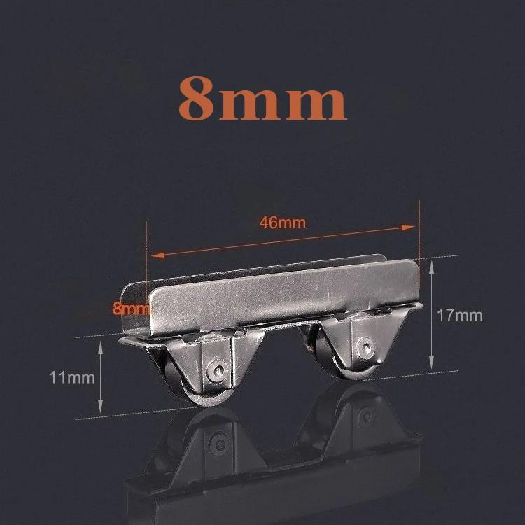 8Pcs/Lot Sliding 5/6/8mm Glass Door Roller Glass Sliding Door Roller Clamp Pulley Wheel