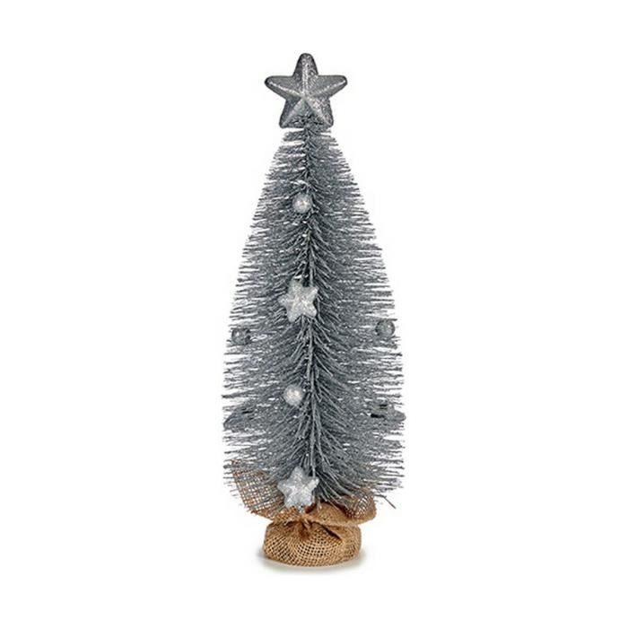 Arbre De Noël Avec Étoile Argenté 13 X 41 X 13 Cm