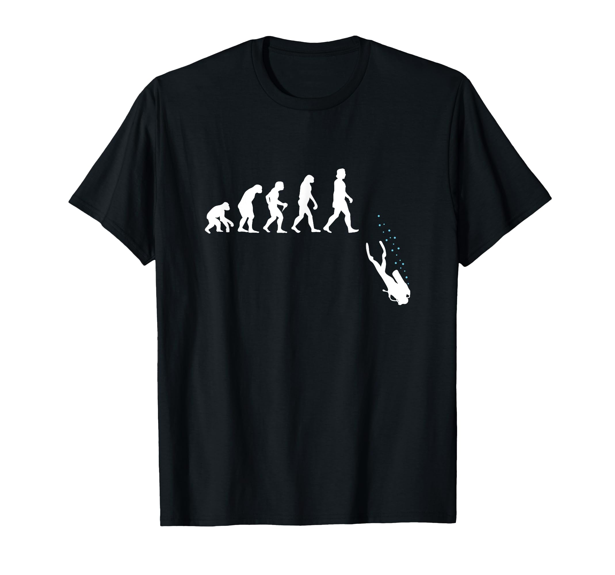 

Funny Scuba Diver T-Shirt - Human Evolution, Scuba Diving, Outdoor Hobbies, Surprise Gift