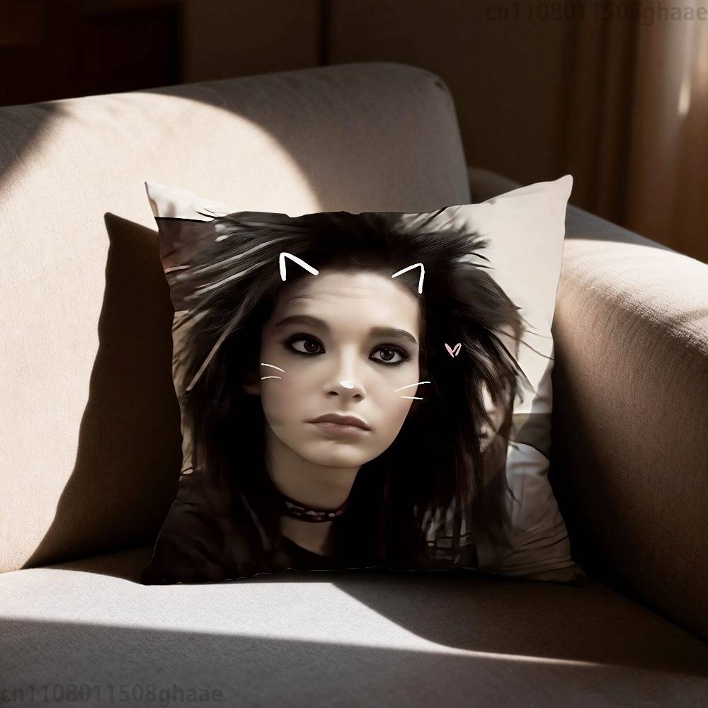 Наволочка для подушки с изображением певца Билла Каулица, защита от пылевых клещей, скрытая молния, шелковистый короткий плюш, чехол на подушку для дивана 30cmx30cm