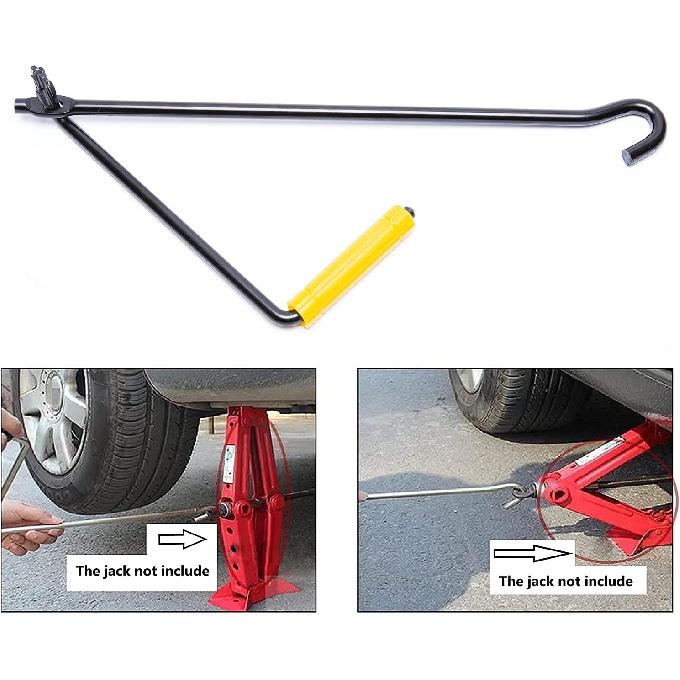 Metal Steel Car Truck Jack Lug Handle Wrench Auto Repair Tool
