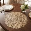 4PCS Round Butterfly Dining Table Mat Hollowed-Out Tableware Pads Heat-Insulating Mat  Dining Table