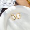 Exquisite Zircon Inlaid Women's Hoop Earrings - Trendy, Versatile Fashion Accessories