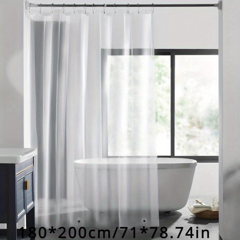 Transparent Shower Curtain Liner, Lightweight, Waterproof Shower Curtain for Bathrooms
