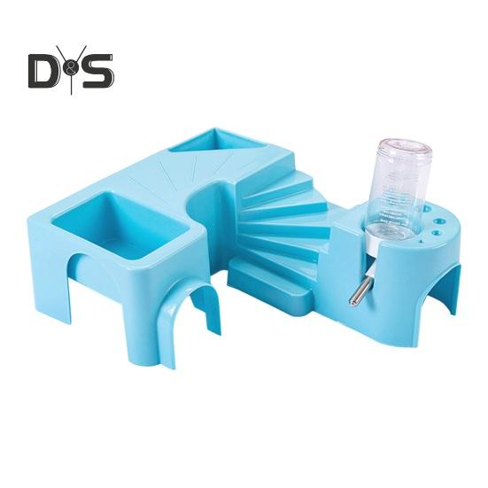 Cușcă pentru hamsteri Animale mici Spațiu de joacă viu cu sticlă de apă Accesoriu inodor pentru animale de companie pentru hamsteri arici chinchilla