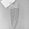 Pair Of Glittering Sequins And Beads Fringe Trim For Shoulder Embellishment Comfortable Wear In Event Craft Decoration