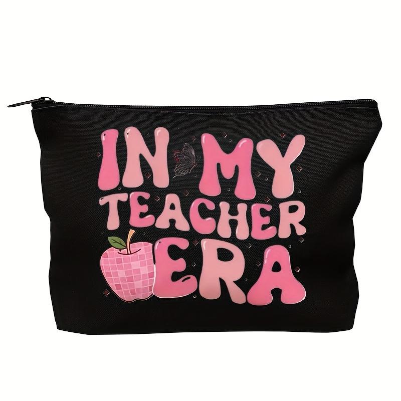 A My Teacher's Cosmetic Bag.- Multifunctional Zipper Pouch, Jewelry Storage Bag, Perfect Travel Zipper Small Storage Bag.
