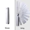 Thickness Gauge Stainless Steel Curved Feeler Gauge Ruler Welding Inspection Tool 0.001-0.04" (0.03-1.00mm)